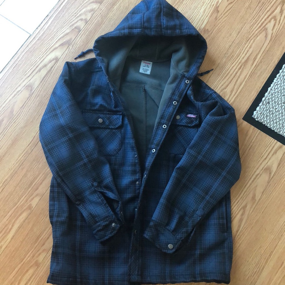 NWOT men’s dickies flannel and fleeced line jacket